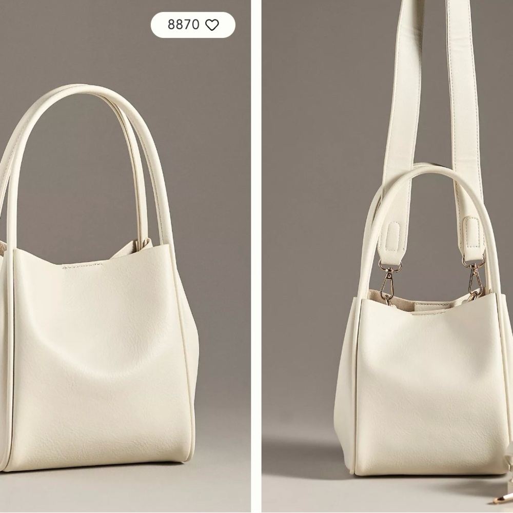 Anthropologie Hollace Mini Bucket Bag Purse